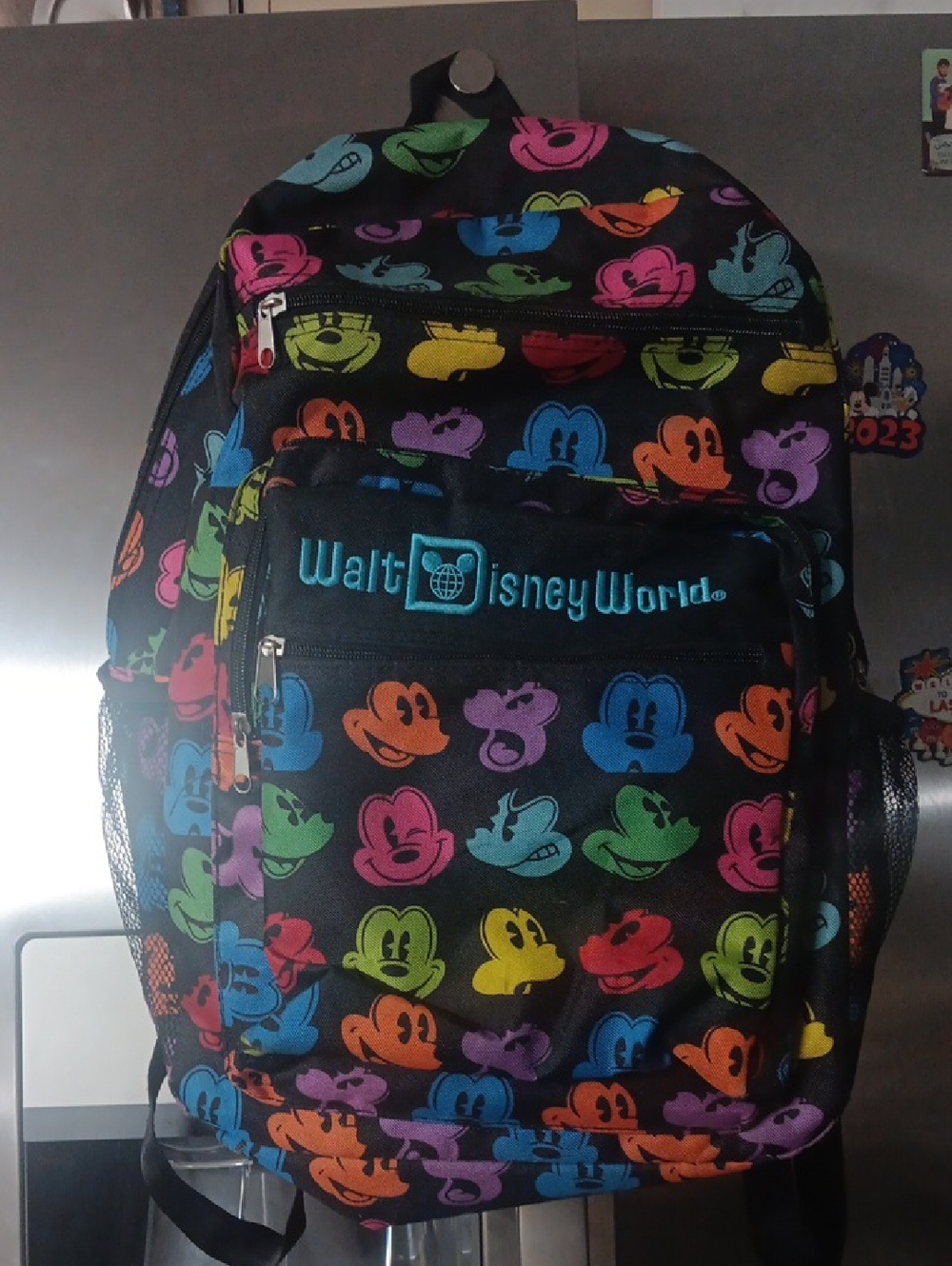 Walt Disney World Rainbow Mickey Faces Backpack